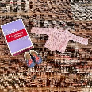 American Girl sparkle sweater outfit